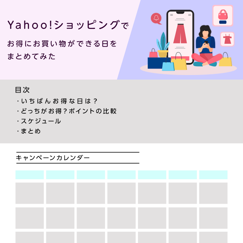 Yahoo!ショッピングでお得にお買い物ができる日をまとめてみた