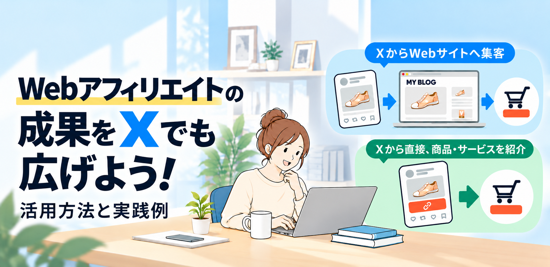 Webアフィリエイトの成果をXでも広げよう！活用方法と実践例